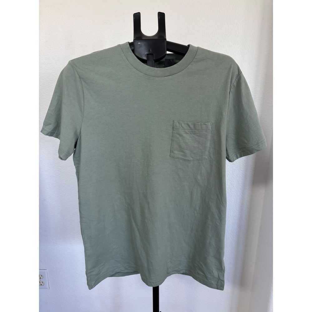 Gap Mens Standard Fit Pocket Tee Sage Green Organic Cotton T-Shirt Size M NEW